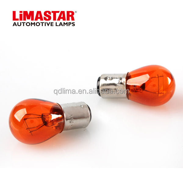 P21/5W Double Filament Bulbs 12499/ 12499A S25 12V 21/5W UP/Down Pins (CLEAR & AMBAR) 10 Pieces