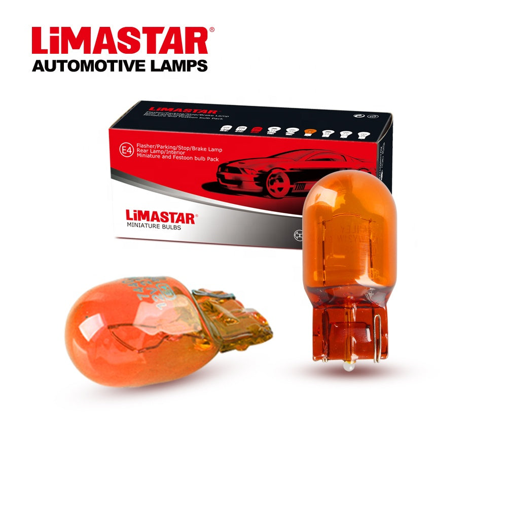 T20 AMBER 21W Single Filament (10 Bulbs) 12071A