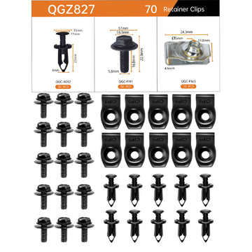70 Pcs Car Auto Fasteners Clips