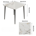 Square Marble Dining Table- Perfect for Restaurants, Kitchens, Cafes and Shops_13