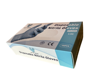 3.5g Disposable Nitrile Blue Gloves Powder Free Cleaning Washing Gloves