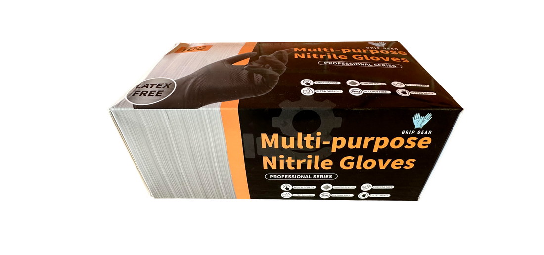 8.0 g GRIP GEAR NITRILE GLOVES LATEX FREE POWDER FREE (MECHANIC CHOICE)