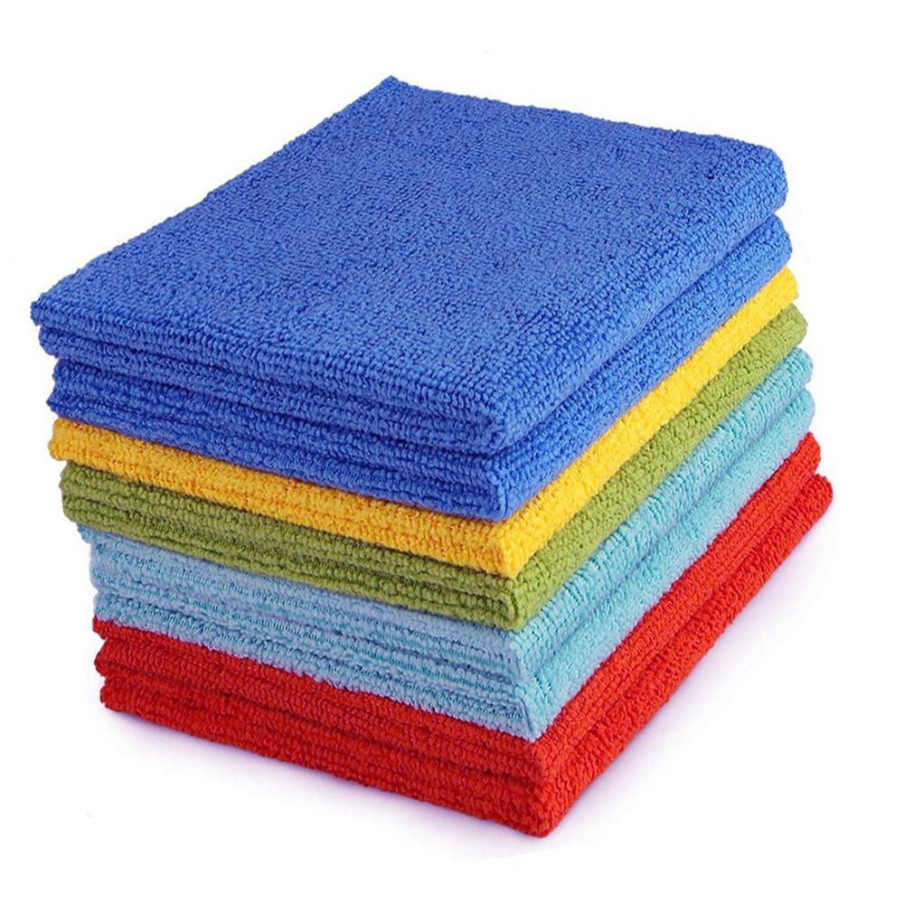 (Pack of 50) MICROFIBER Heavy Duty Cleaning Towel, Reusable Cleaning Rag (40*40 cm)