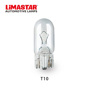 T10 12V/3W CLEAR (10 Bulbs) 12256